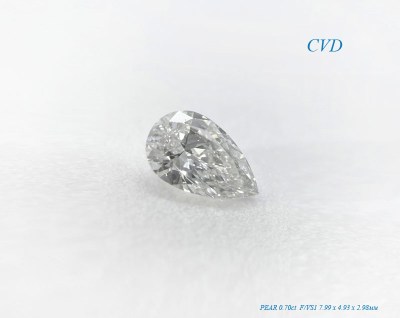 Бриллиант CVD (PEAR - 0.70ct F/VS1)